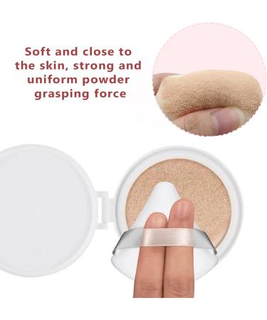 4 Pcs Powder Puff Makeup Puff Triangle Powder Puff Soft Powder Sponge Reusable Makeup Triangle Sponges with Strap for Loose Powder Body Cosmetic Foundation Wet Dry Makeup Tool Black and White black+white - Buy Online on GoSupps.com