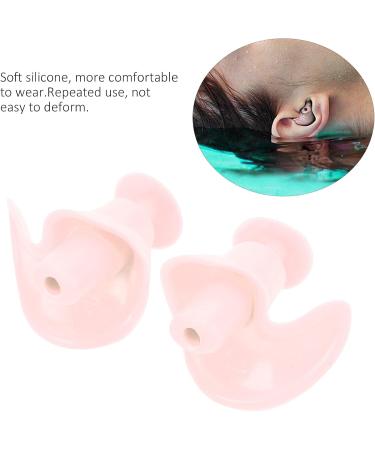 Buy Soft Waterproof Silicone Swimming Earplugs - Pink | Perfect for Swimming Surfing & Snorkeling - Buy Online on GoSupps.com