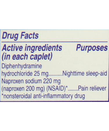 40 Count Aleve PM Caplets - Naproxen Sodium 220mg Pain Reliever/Fever Reducer/Sleep Aid - Buy Online on GoSupps.com