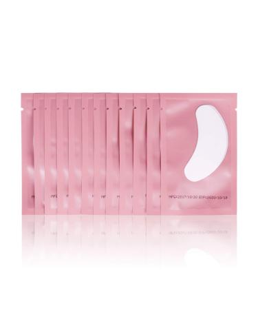 100 Pairs Set Under Eye Pads, Comfy and Cool Under Eye Patches Gel Pad for Eyelash Extensions Eye Mask Beauty Tool (Pink)