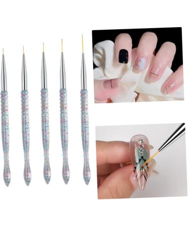Healeved 2sets Nail Art Drawing Pen Manicure Accessories Gel for Nails Fine Line Nail Art Brush Nail Kits Nail Brush Fashion Nail Art Pen Kit De Manicura Super Fine Suite Pvc Pen Holder - Buy Online on GoSupps.com