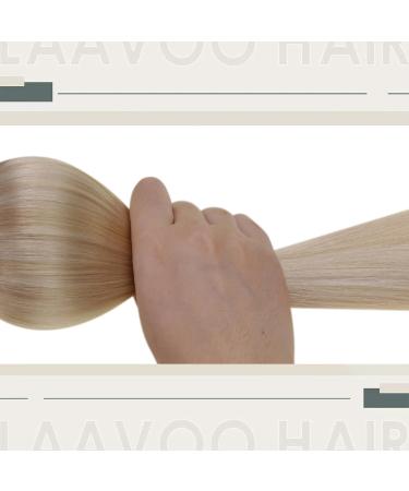 Shop Laavoo Microring Real Hair Extensions - Blonde Balayage & Ash Blonde Ombre | 35cm Invisible Extensions | 50 Strands - Buy Online on GoSupps.com