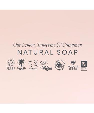 Lucy Bee Lemon Tangerine & Cinnamon Soap Bar 150g Palm Oil Free Certified Organic Fair Trade Vegan Cruelty Free with 100% Natural Ingredients. - Buy Online on GoSupps.com