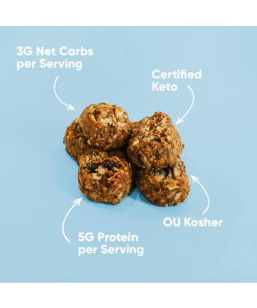 Oakhouse Bakery Keto Snack Bites Coconut Chocolate Chip - 8oz Low Carb, Gluten-Free, Grain-Free Snack - Buy Online on GoSupps.com