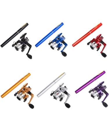 Mini Pen Fishing Rod - Portable Rotating Wheel | Winter Outdoor Fishing Accessories - Buy Online on GoSupps.com