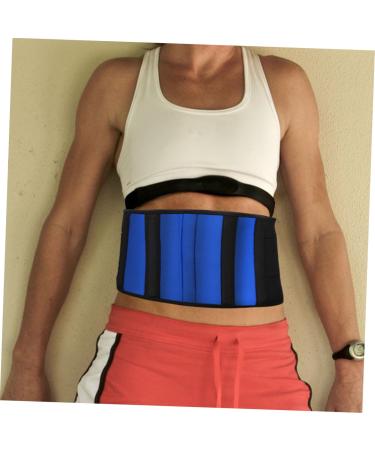 Breathable Back Strap Sports Waist Support - Lumbar Brace & Fitness Protection Belt for Running - M Black - Buy Online on GoSupps.com