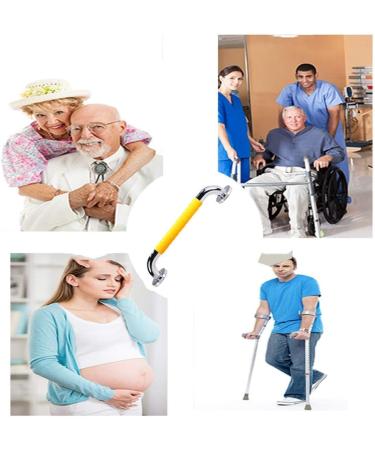 Grab Rails for Bathroom Handrails Grab Bar Handicap Shower -Slip for The Elderly Bathroom Handrail Bracket for Shower/Toilet Grab Handles (4 - Buy Online on GoSupps.com