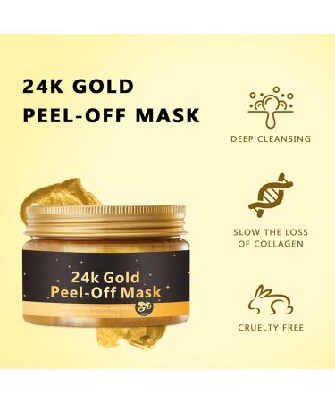 Ceprznvey Peeling Face Cover Gold Foil Face Covering Deep Hydration Facial Moisture Gentle Effective Clearing & Hydrating Facial Cover for oil damaged and rough skin - Buy Online on GoSupps.com