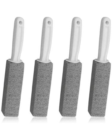 Pumes stone cleaning 4 pieces of cleaning block toilet with handle pumice stone for toilet pumice stone toilet cleaner for bathroom toilet kitchen and more