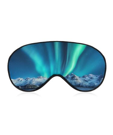 Aurora Sleep Mask Eye Cover for Sleeping Blindfold with Adjustable Strap Blocks Light Night Travel Nap for Men Women