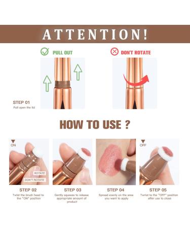 Tongyend Liquid Highlight Beauty Wand Blush Stick Cream Contour Stick and Highlighter with Cushion Applicator Long Lasting Face Blush Illuminator Makeup Stick Liquid Bronzer Super Silky(Highlight 04) Highlight 04 10 g (Pack of 1) - Buy Online on GoSupps.com