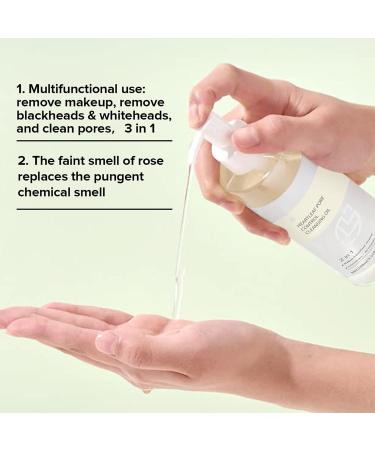 Cleansing Oil 100ml Moisture Deep Cleansing Oil Makeup Remover for Facial Cleansing Gentle Facial Cleanser Exfoliating Smooth Skin Skin Cleanser Easy to Rinse Deep Cleansing - Buy Online on GoSupps.com