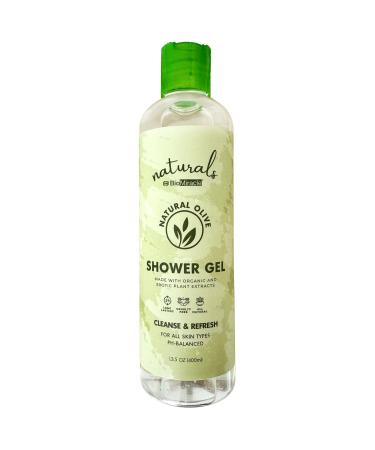 BioMiracle Organic Shower Gel with Exotic Plant Extracts - pH Balanced Natural & Paraben-Free Body Wash for All Skin Types - Olive Oil Formula for Silky Radiant Skin - 13.5 fl oz.