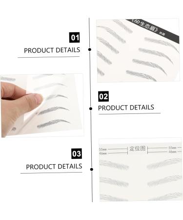Didiseaon 18pcs Eyebrow Stickers Makeup Stickers 4d Peel off Imitation Eyebrow Tattoos Tool Semi-permanent 3d - Buy Online on GoSupps.com