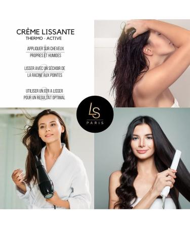 LAURA SIM'S - Steampod Thermo-active Fluid Smoothing Cream without Rinsing - Thermal Protection up to 230 - Wavy Curly Frizzy Hair - Hydrates Nourishes Softens Detangles - 150 ml - Buy Online on GoSupps.com