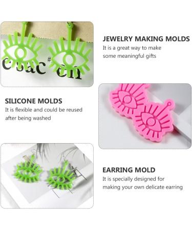 Resin Molds Resin Molds Resin Molds Silicone Earring Casting Silicone Earring DIY molds Earring Making 1Pc Earrings Epoxy Jewelry Resin Molds Jewelry Resin Molds Jewelry Resin Molds Pink 12X7.5X1cm - Buy Online on GoSupps.com