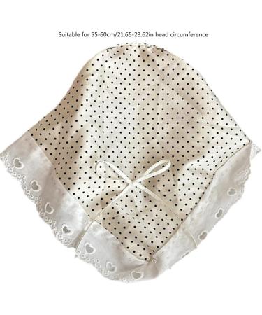 TQUXNGA Elegant Hair Scarf Headbands Triangled Head Kerchief Hairband Bowknot Bandanas Headbands Cute Hair Accessory White - Buy Online on GoSupps.com