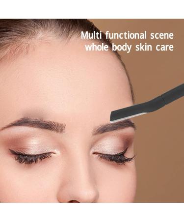 Metal Eye Brewing Trimmer - Stainless Steel Manual Eyebrow & Facial Hair Remover | Unisex Multi-Purpose Tool with 6 One-Way Blades - Buy Online on GoSupps.com