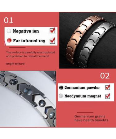 Prostapower Magnetic Copper Band Adjustable Length Fashion Bracelet Prostapower Copper Wristband for Men and Women - Buy Online on GoSupps.com