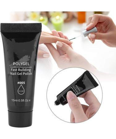 15ml Nail Extension Gel Builder UV Gel Painless Acrylic Nail Art Crystal UV Tips Glue (Clear) - Buy Online on GoSupps.com