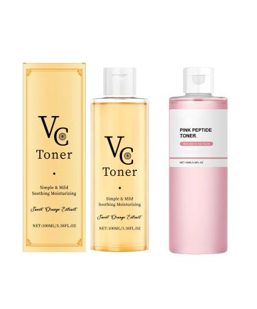 FUYOULILO Vc Tonic Lotion Vitamin C Moisturizing Facial Toner For Intense Hydration & Dry & Soothing Skin (Combination 1)