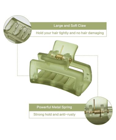 12 PCS Mini Square Hair Claw Clips for Women & Girls - Non-slip Tiny Rectangle Jaw Clips for Thin/Medium Hair - Buy Online on GoSupps.com