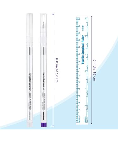 4-Piece Skin Marker Pen Set - White/Purple Microblading Accessories - Buy Online on GoSupps.com