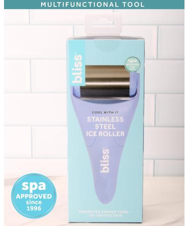 Bliss Stainless Steel Ice Roller | Face & Eye Puffiness Massager Tool | Skin Toner & Migraine Relief | Beauty Care - Purple - Buy Online on GoSupps.com