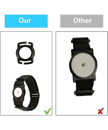 Freestyle Libre 1 & 2 Armband 14 Day Glucose Monitoring System Protector - Adjustable CGM Transmitter Cover for Diabetes Insulin Arm & Leg - Black - Buy Online on GoSupps.com