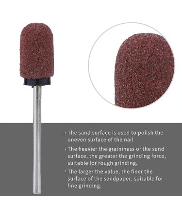 BOROCO Nail Drill Block - 10 Piece Set of Grinding Caps for Professional Manicure & Pedicure Tools - Special Head Polishing & Sanding Cap (7x13cm) - Perfect for Electrical Nail Files - Buy Online on GoSupps.com