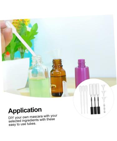 Didiseaon 10 Sets Mascara Tube Plastic Bottles with Glass Straw Clear Mascara for Eyelashes Travel Liquid Vial - Buy Online on GoSupps.com