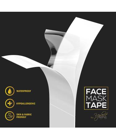 Uplift Secret Face Mask Tape Double Sided (100 Count) - Prevents Fogging, Slipping & Gaps - Works with All Masks - Buy Online on GoSupps.com