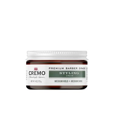 Cremo Premium Barber Grade Hair Styling Cream - 4 oz (113 g) | Strong Hold & Smooth Finish - Buy Online on GoSupps.com