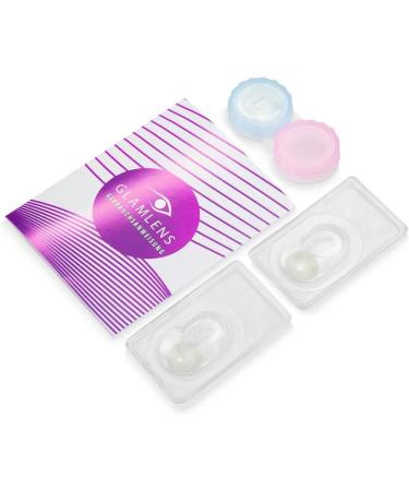 Natural Gray Contact Lenses - Very Covering Silicone Comfort - Novelry Jasmine Gray (1 Pair Dia 14.00) + Free Container - 0.00 Dioptries - Buy Online on GoSupps.com