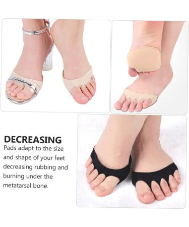 FRCOLOR 12 Pairs High Heels Forefoot Pad Black Sheer Top Non- Slip Toe Half Socks Black Womens Top Socks Women Sandalias para Hombres Nails Gel of Foot Cotton Sock Pad Ladies Breathable - Buy Online on GoSupps.com