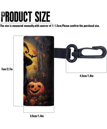 Shop Pseasysky Christmas Cat Pumpkin Lipstick Holder - Cute Clip-On Keychain & Elastic Travel Case - Buy Online on GoSupps.com