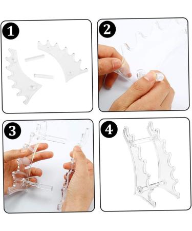 Mikinona 4pcs Arc Pen Holder Acrylic Eyeliner Holder Eyeliner Display Rack Lipstick Organizer Simple Cosmetic - Buy Online on GoSupps.com