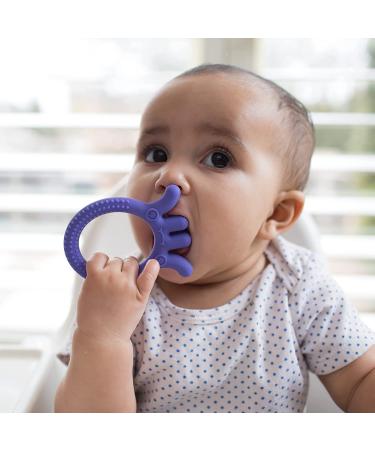 Dr. Brown's Flexees Friends Silicone Teether Purple Octopus - 3 Pack Pink White - BPA Free - 3m - Buy Online on GoSupps.com