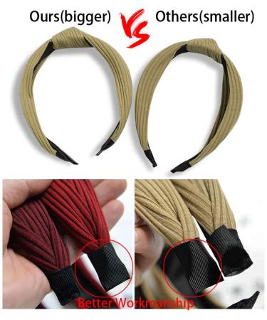 10 Pack Wide Headbands for Women & Girls | Kisslife Knot Turban Hair Accessories - 10 Colors - Buy Online on GoSupps.com