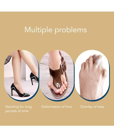 Hammertoe Corrector: 3 Pairs Silicone Soft Crest Pad with Separator Loops - Overlapping and Mallet Toes Relief - Buy Online on GoSupps.com