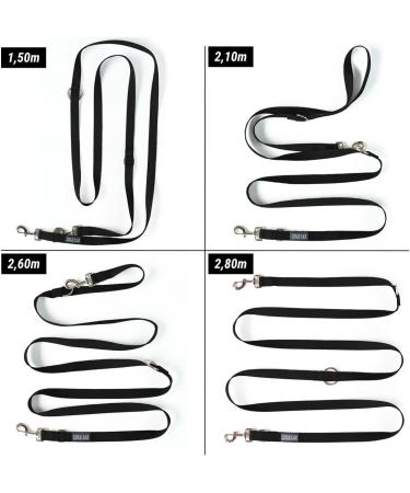 Kuri Pai 3m Dog Leash for Medium Dogs - Comfortable Sustainable Bamboo | Black | Perfect for Training & Walking - Buy Online on GoSupps.com