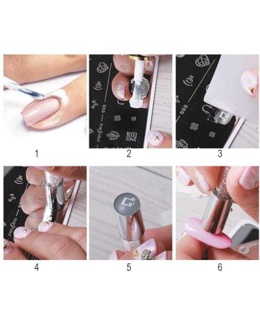Durable Stainless Steel Nail Stamping Plate | DIY Manicure Printing | Rectangle Nail Art Template 02 - International Shipping Available - Buy Online on GoSupps.com