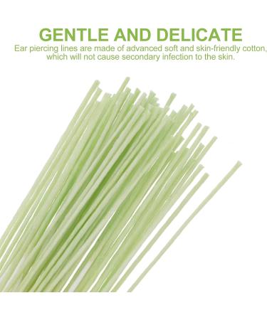 Heallily 180 Pcs Earrings Hole Cleaner Dental Floss - Disposable Ear Piercing Care Tool for Smell Removal | Ideal for Girls & Men - Buy Online on GoSupps.com