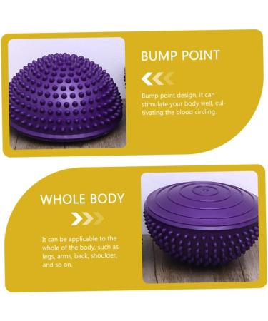 Minkissy Durian Ball Massage Device - Deep Tissue Trigger Point Relaxation & Foot Massager - Fitness Lacrosse Ball for Office Use - 16x16x8cm Purple - Buy Online on GoSupps.com