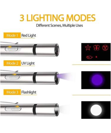 Cat Laser Toy  Dog Laser Pointer for Interactive Toys for Indoor Cats Dogs  Long Range 7 Modes Lazer Projection Playpen for Kitten Outdoor Pet Chaser Tease Stick Training Exercise USB Recharge - Buy Online on GoSupps.com