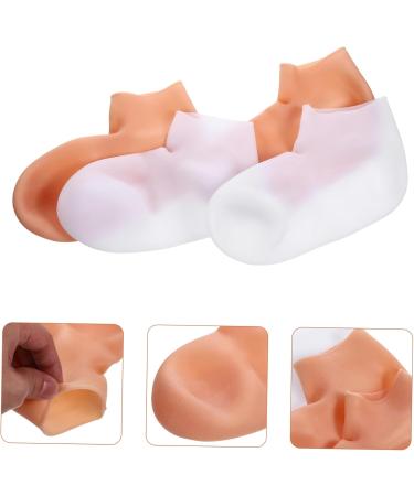 minkissy 6 Pairs Exfoliating Moisturizing Socks Cosmetic moisturizing Socks Moisture Enhancing Socks Lotion Socks Overnight Socks Reusable Moisture Socks Cracked Socks sebs spa Heel Women's - Buy Online on GoSupps.com