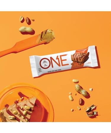 One Brands One Bar Peanut Butter Pie Flavor - 12 Bars (2.12 oz Each) | Low Sugar Protein Snack - Buy Online on GoSupps.com