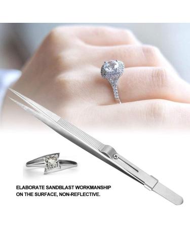 Diamond Tweezers Non Slip Tweezers 6.5 Inch Gemstone Identification and Nail Art for Diamond Painting Diamond Grade - Buy Online on GoSupps.com