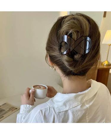 4 Pcs French Concord Flat Hair Clips - 3.35 Inch Curved Alligator Hair Claw Clips for Women - Buy Online on GoSupps.com