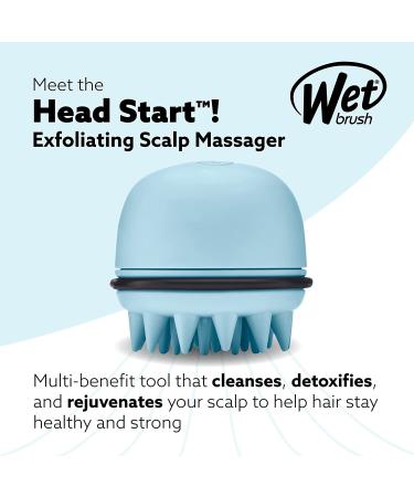 Wet Brush Exfoliating Scalp Massager - Blue Head Start Brush for Healthy & Strong Hair - Buy Online on GoSupps.com